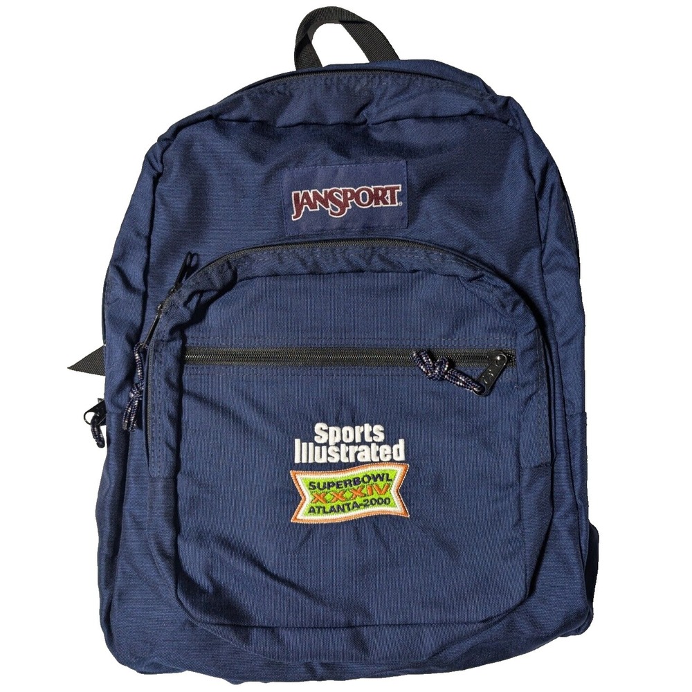VTG SUPER BOWL XXXIV ATLANTA 2000 x JAN SPORT x SPORTS ILLUSTRATED Backpack‎ EUC